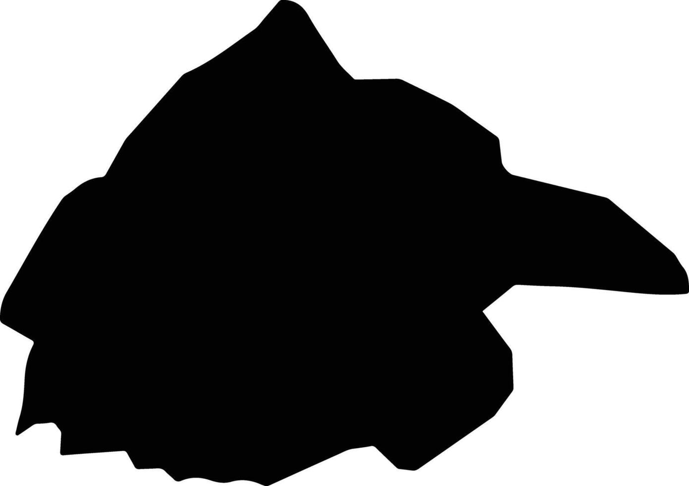 San Antonio Uruguay silhouette map vector