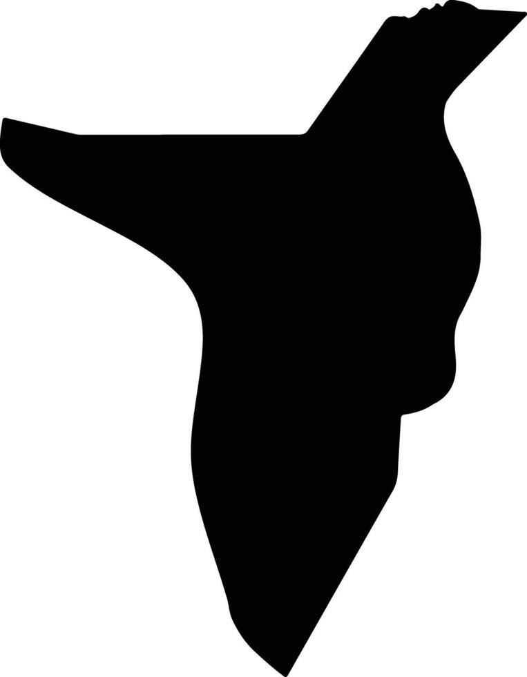 San Blas de los Sauces Argentina silhouette map vector