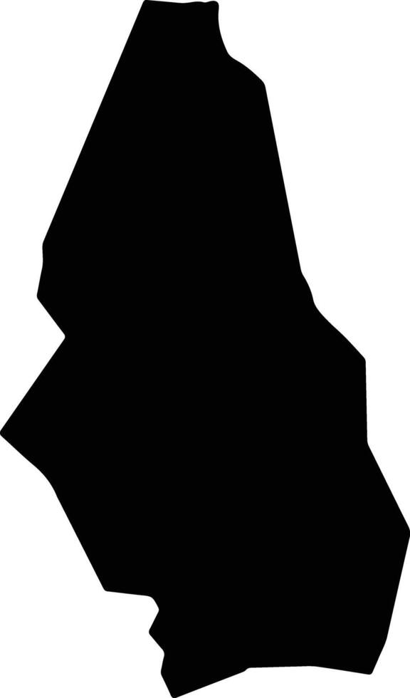 San Buenaventura Honduras silhouette map vector