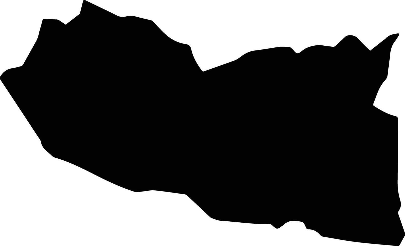 San Bernardo Mixtepec Mexico silhouette map vector