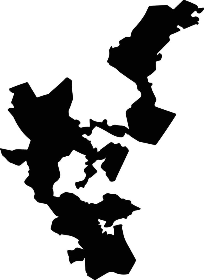 San Carlos Yautepec Mexico silhouette map vector