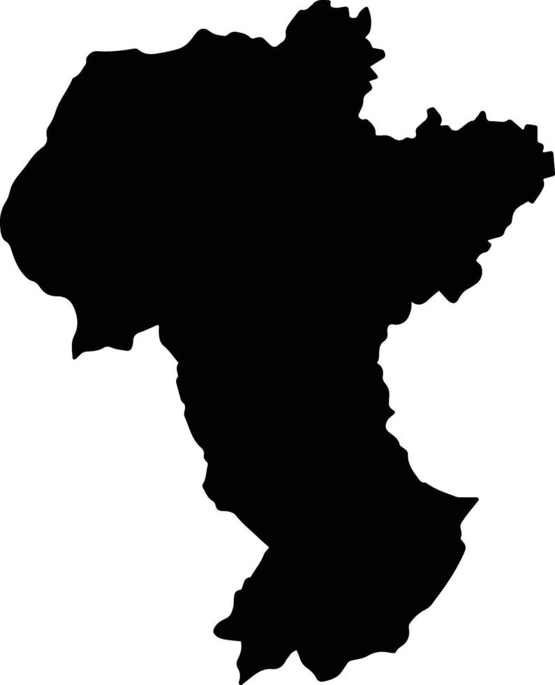 San Cayetano Colombia silhouette map vector