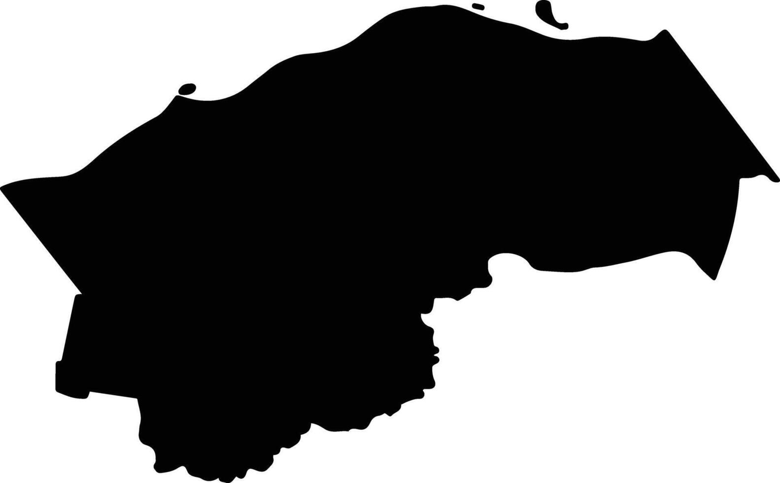 San Cosme Argentina silhouette map vector
