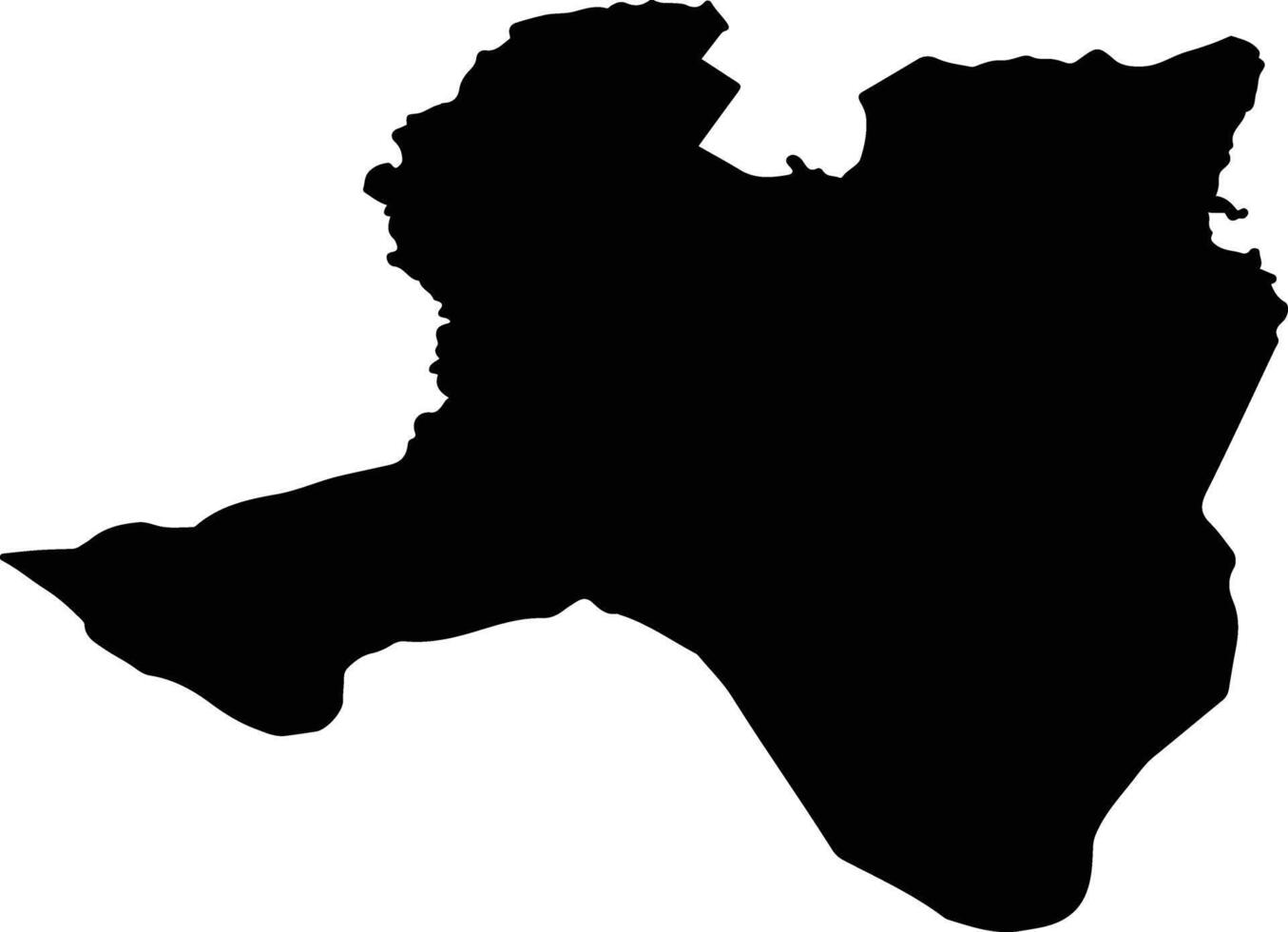 San Cosme Y Damian Paraguay silhouette map vector