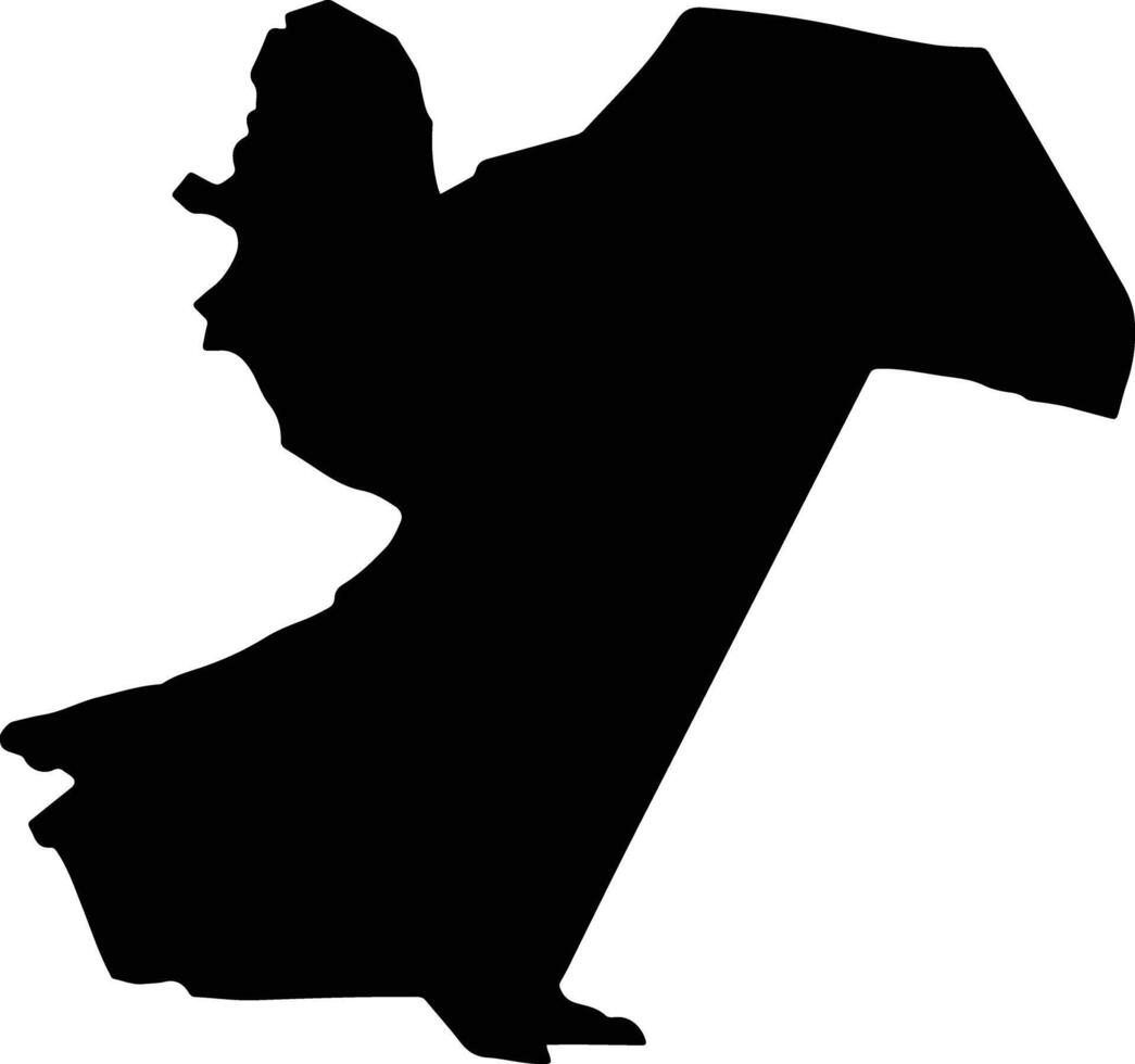 San Dionisio del Mar Mexico silhouette map vector