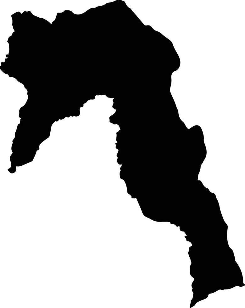 San Felipe Colombia silhouette map vector