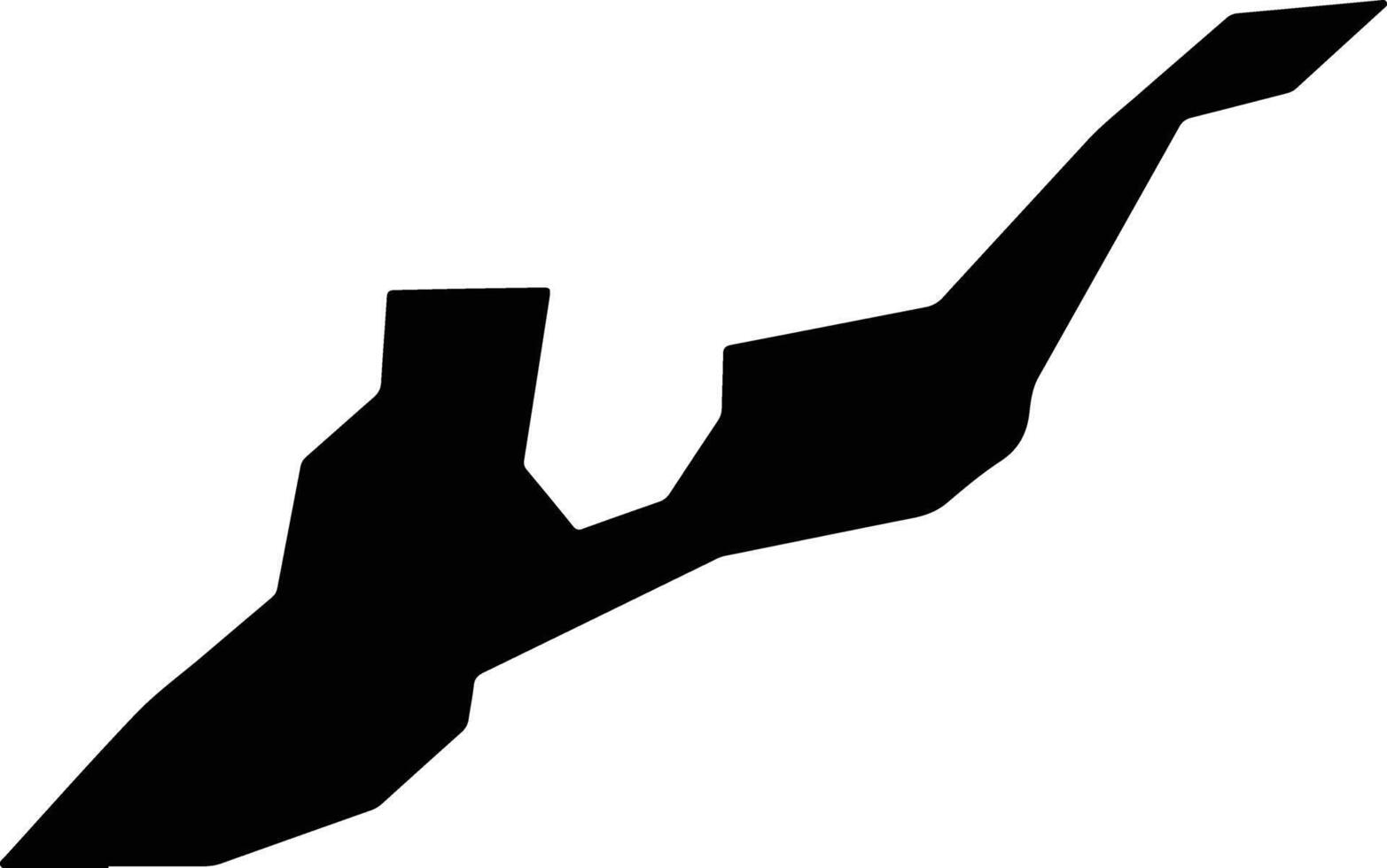 San Felipe Guatemala silhouette map vector