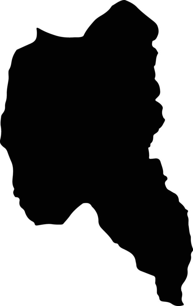 San Fernando Ecuador silhouette map vector