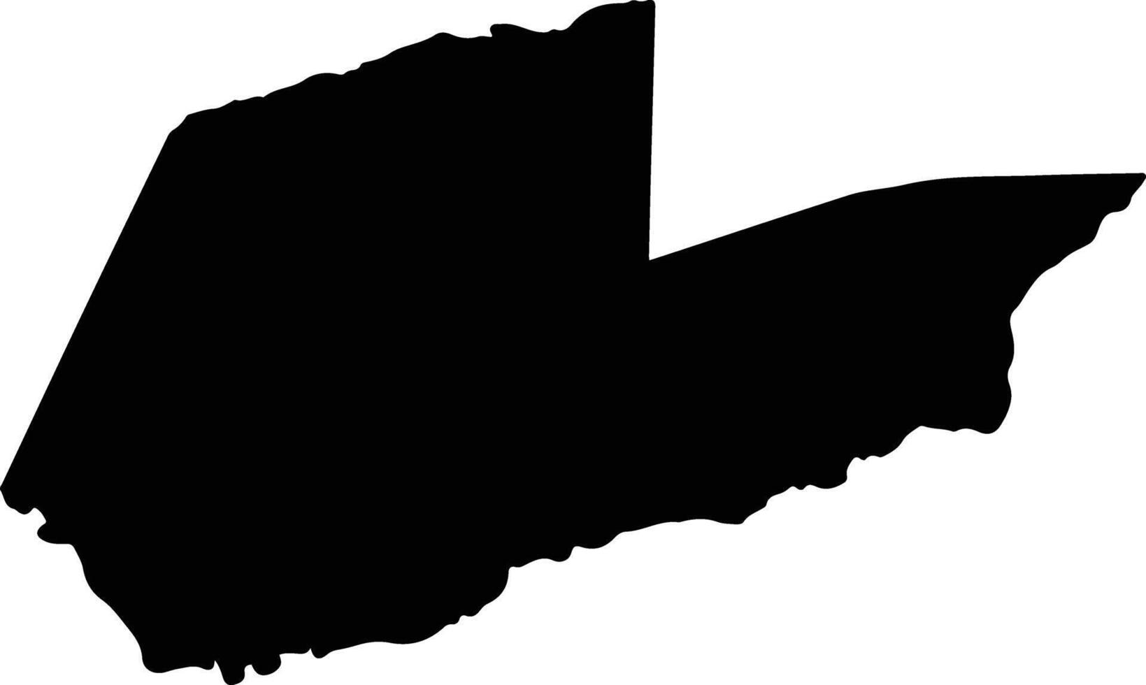 San Fernando Honduras silhouette map vector