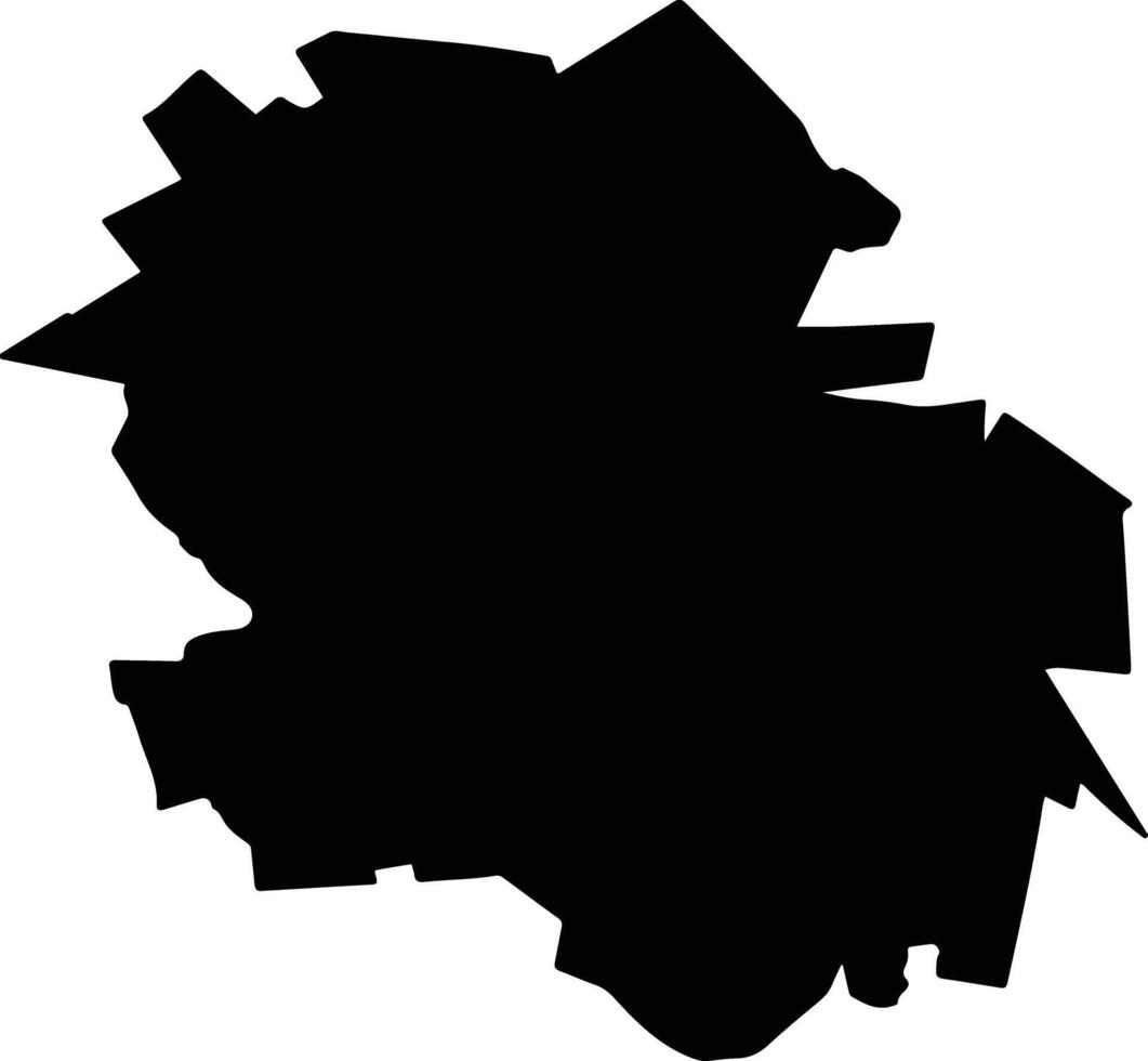 San Francisco de Borja Mexico silhouette map vector