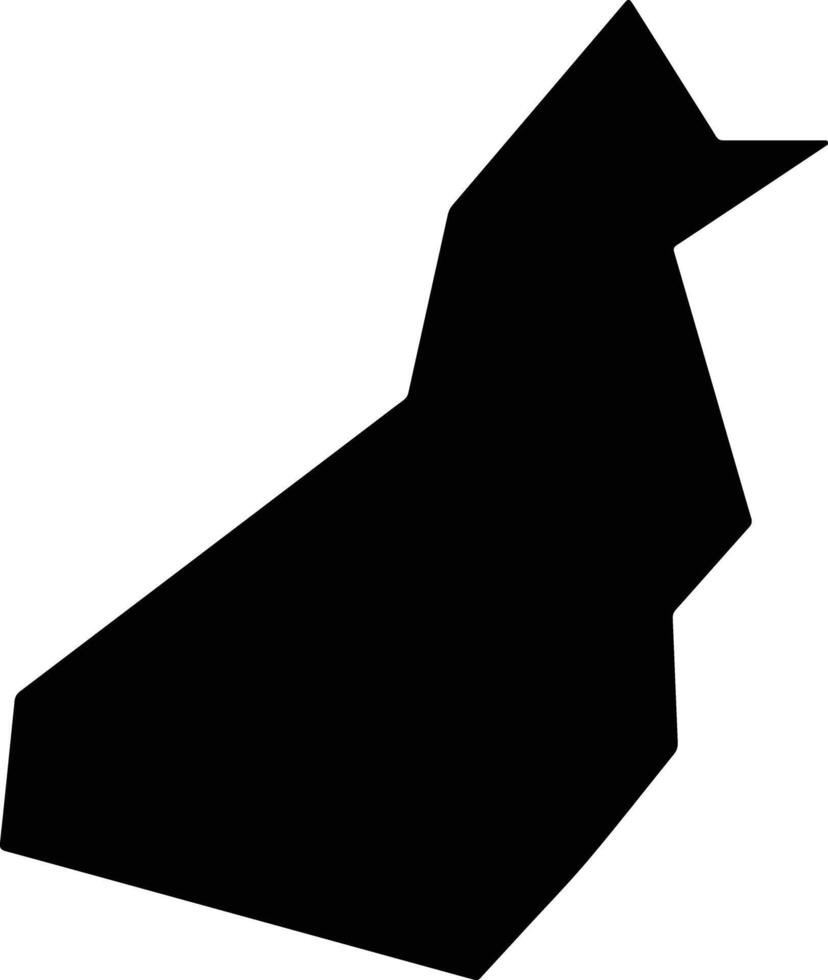 San Francisco Javier El Salvador silhouette map vector
