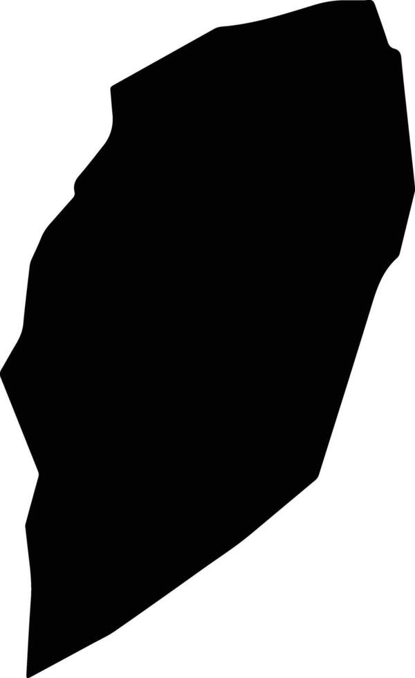 San Francisco Jaltepetongo Mexico silhouette map vector