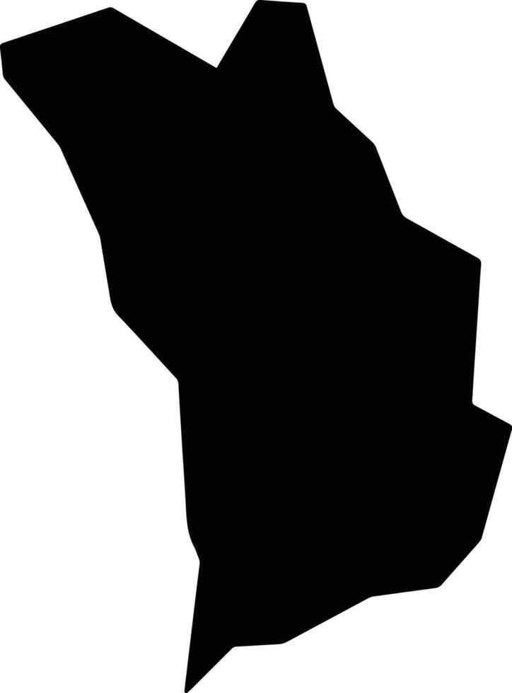 San Francisco Morazan El Salvador silhouette map vector