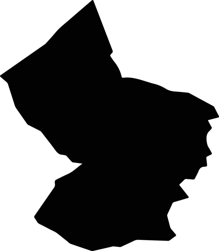 San Francisco Ozolotepec Mexico silhouette map vector