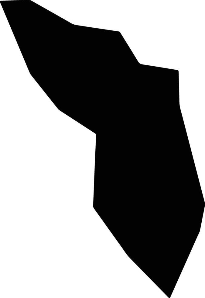 San Gaspar Ixchil Guatemala silhouette map vector