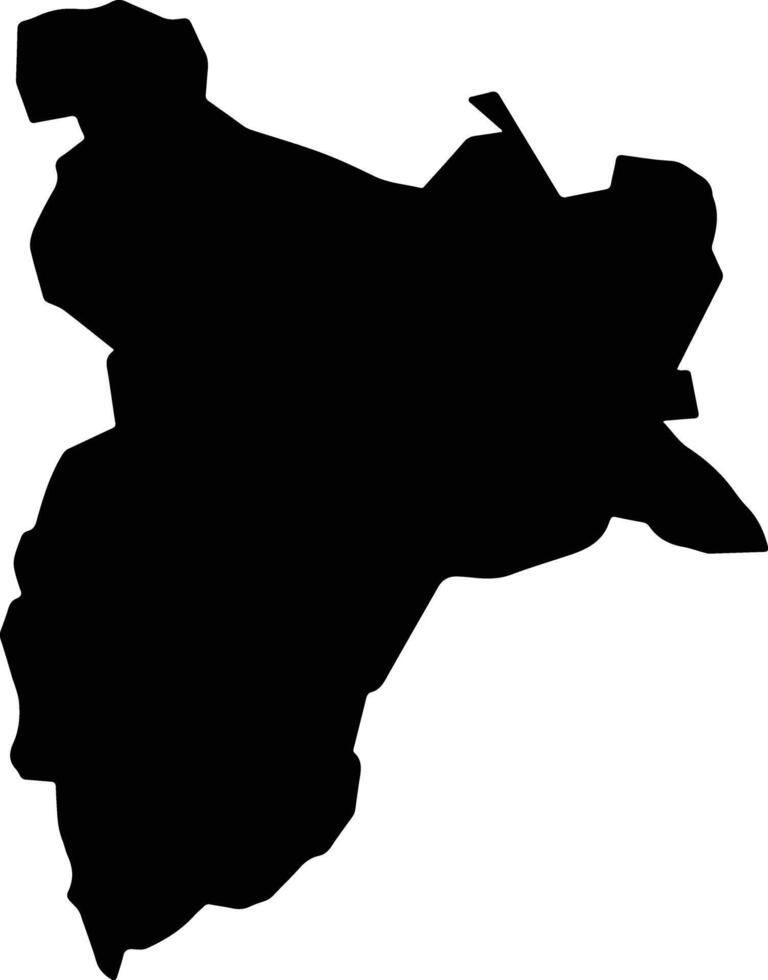 San Gabriel Chilac Mexico silhouette map vector