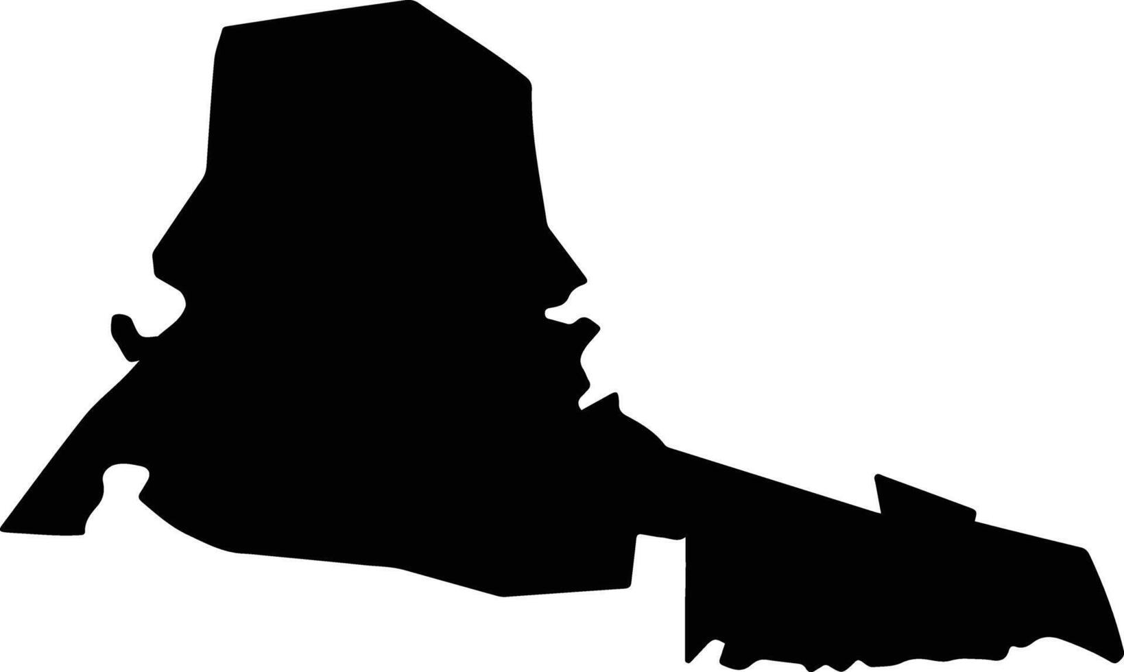 San Gabriel Mixtepec Mexico silhouette map vector