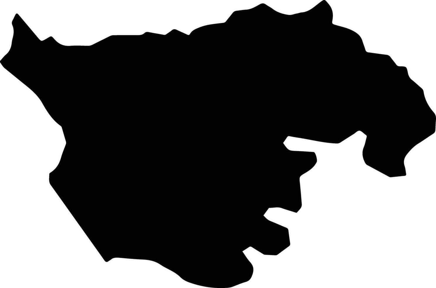 San Gregorio de Polanco Uruguay silhouette map vector