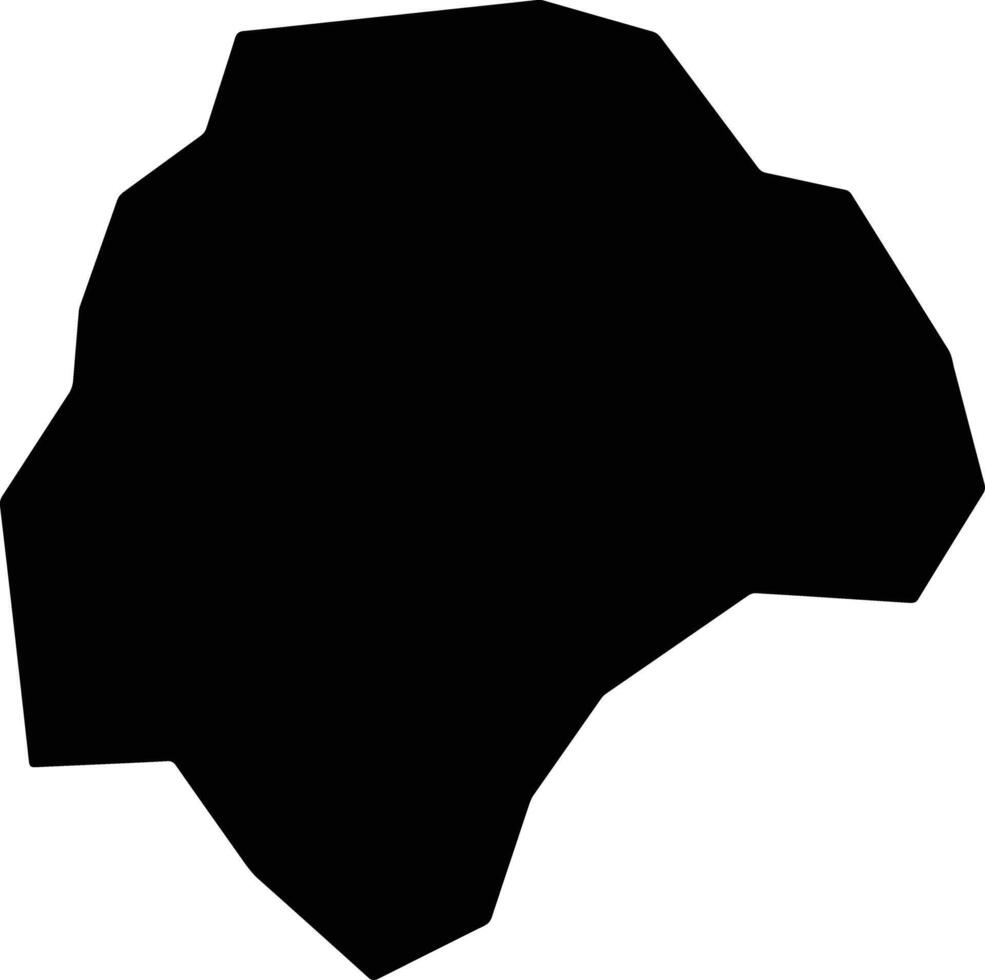San Ildefonso El Salvador silhouette map vector