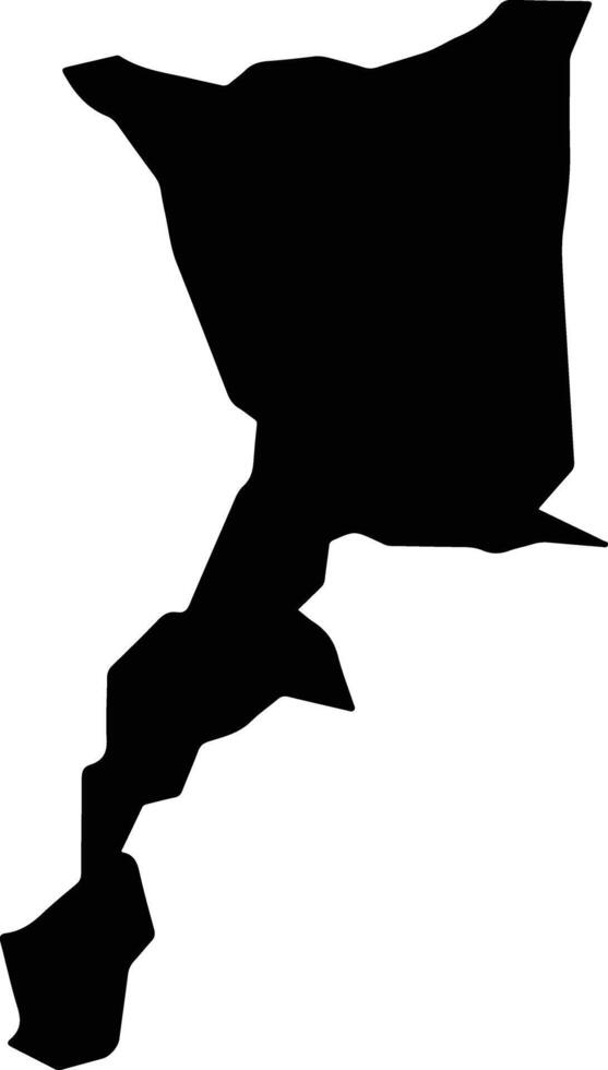 San Ildefonso Sola Mexico silhouette map vector