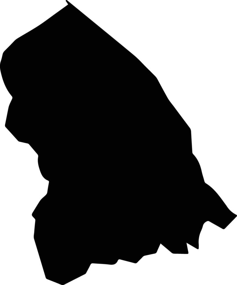 San Jacinto Tlacotepec Mexico silhouette map vector