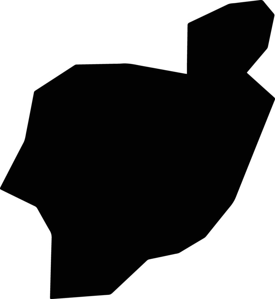 San Jacinto Guatemala silhouette map vector
