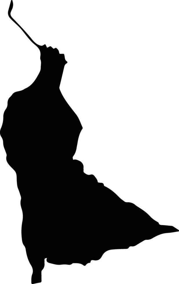 San Javier Uruguay silhouette map vector