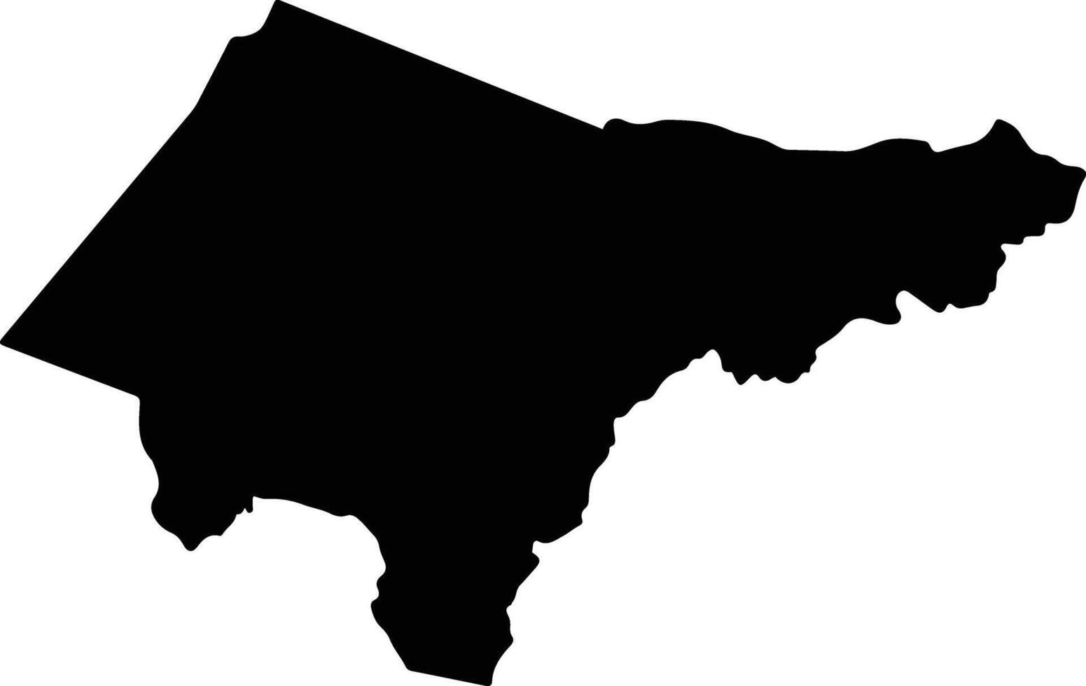 San Jeronimo Honduras silhouette map vector