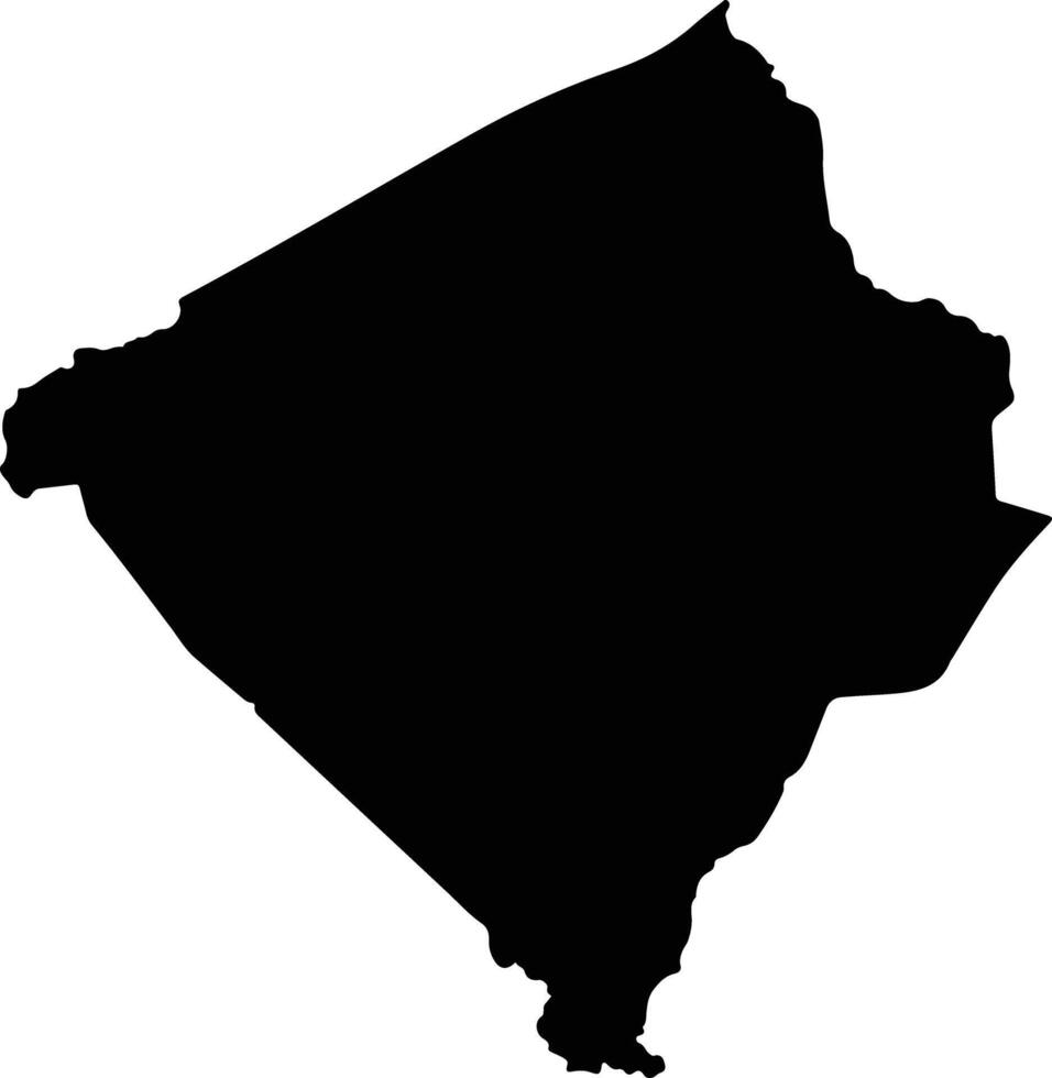 San Jose De Los Arroyos Paraguay silhouette map vector