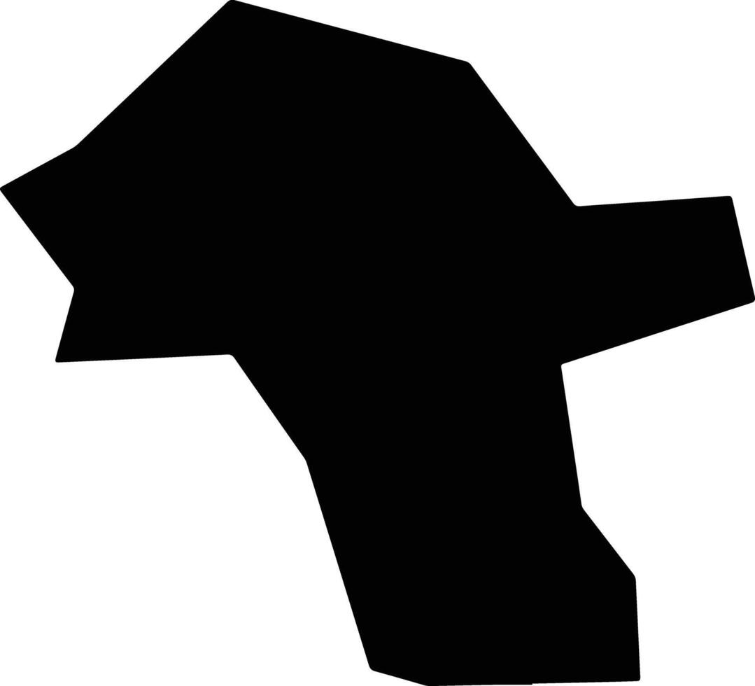 San Jose Guayabal El Salvador silhouette map vector