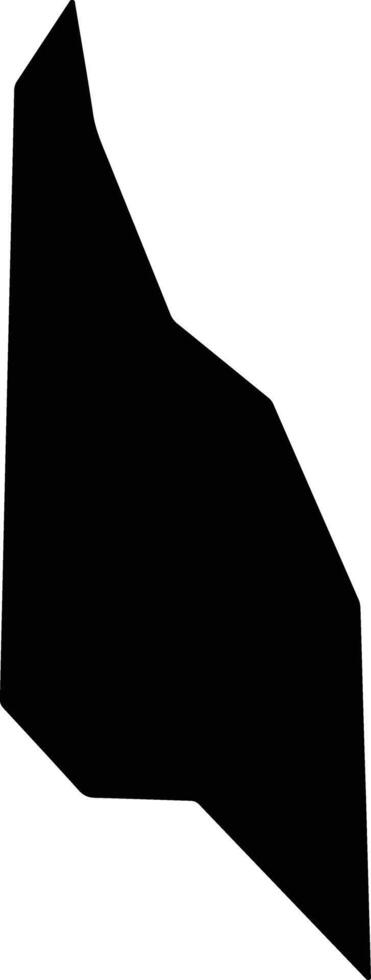 San Jose Villanueva El Salvador silhouette map vector