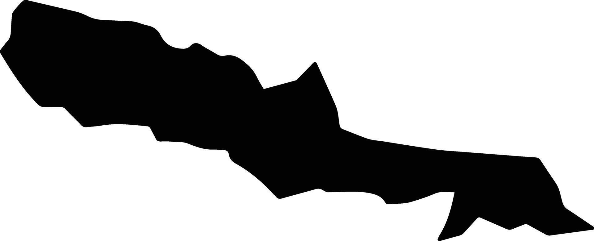 San Juan Atzompa Mexico silhouette map vector