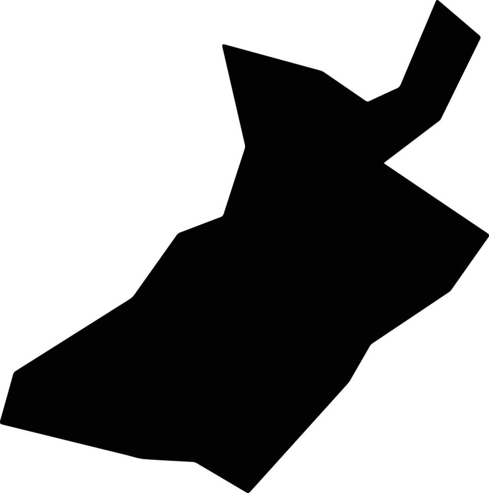 San Juan Bautista Guatemala silhouette map vector