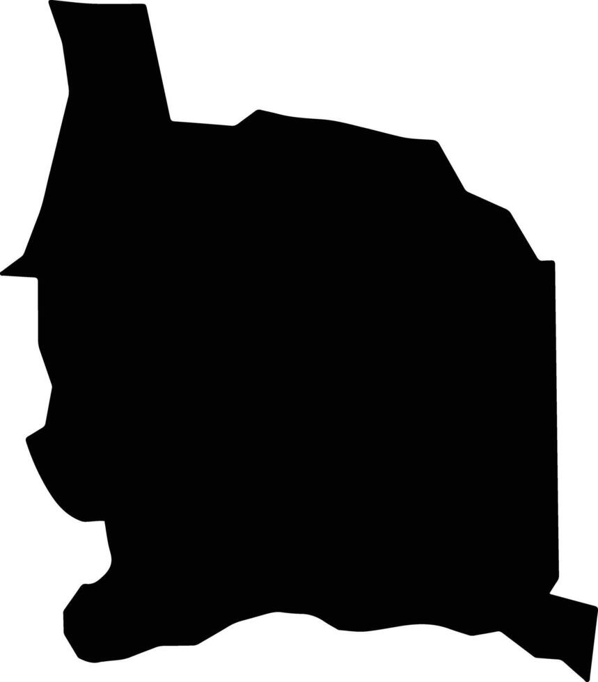 San Juan Bautista Suchitepec Mexico silhouette map vector