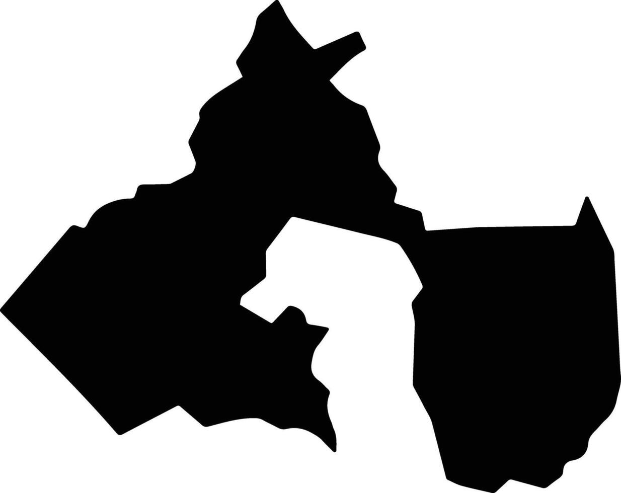 San Juan Cieneguilla Mexico silhouette map vector