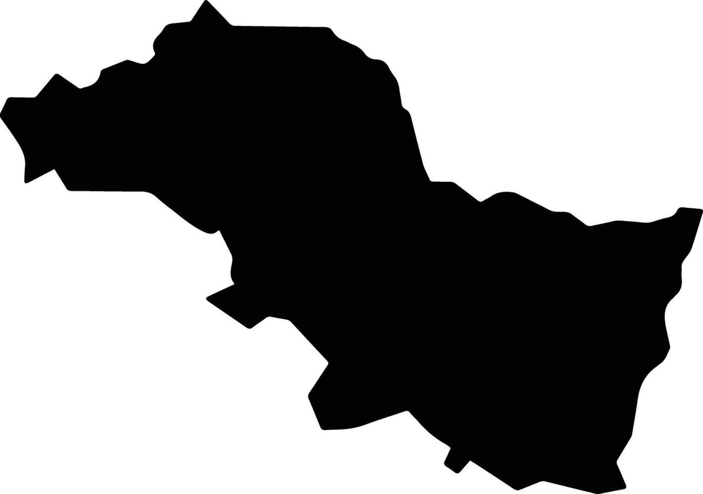 San Juan Comaltepec Mexico silhouette map vector