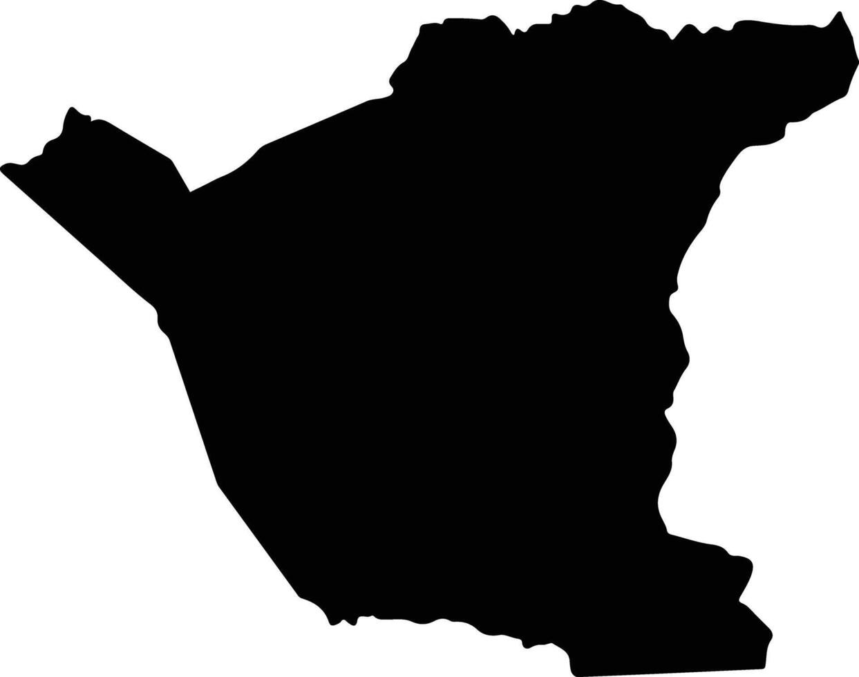 San Juan de Opoa Honduras silhouette map vector