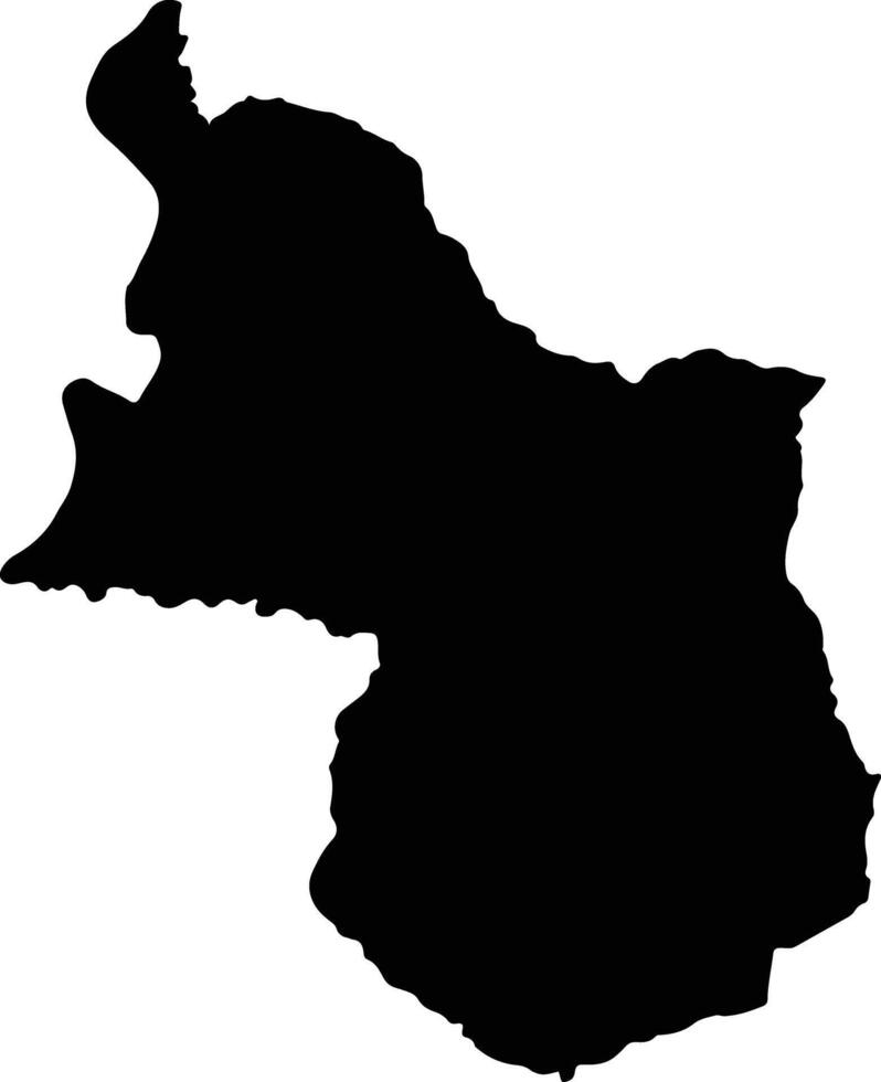 San Juan De Rio Seco Colombia silhouette map vector