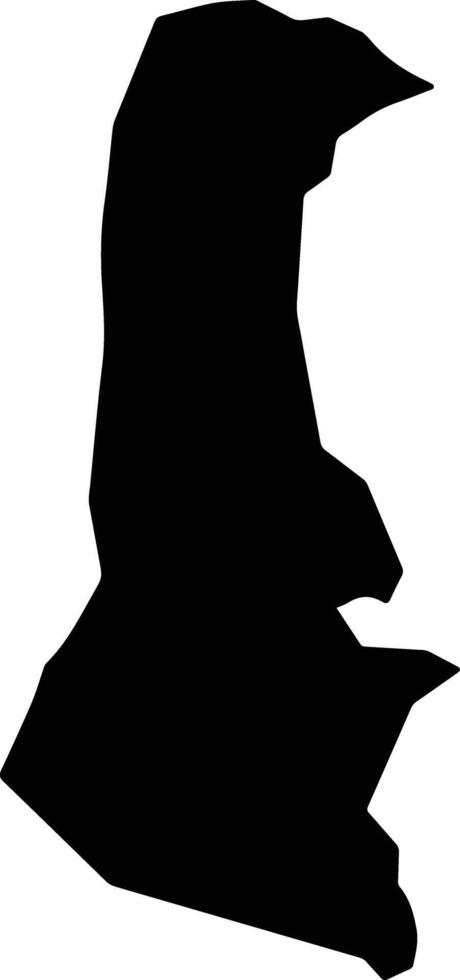 San Juan Ihualtepec Mexico silhouette map vector