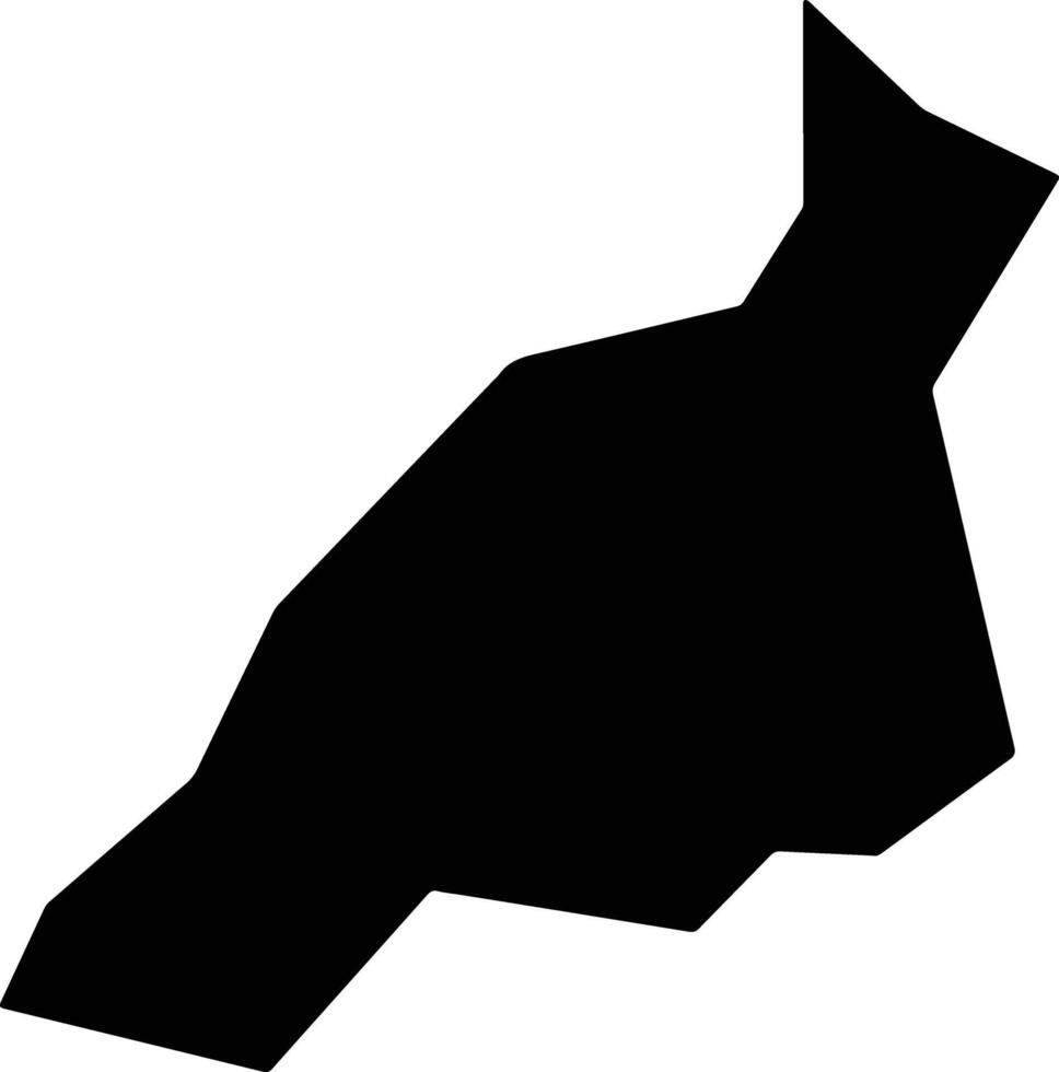 San Juan Huactzinco Mexico silhouette map vector