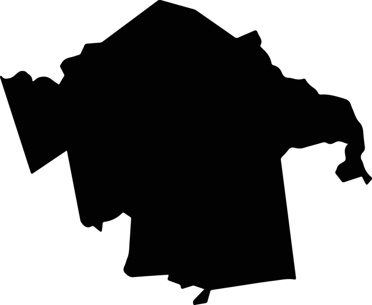 San Juan Lachao Mexico silhouette map vector