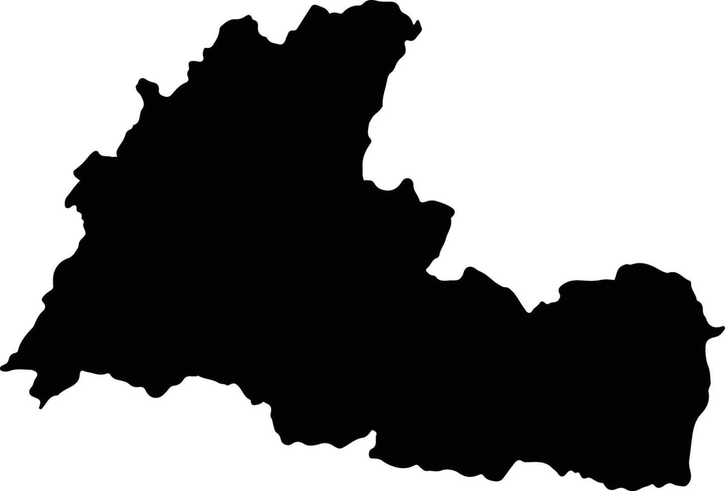 San Juan Nepomuceno Colombia silhouette map vector
