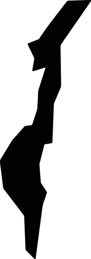 San Juan Nonualco El Salvador silhouette map vector
