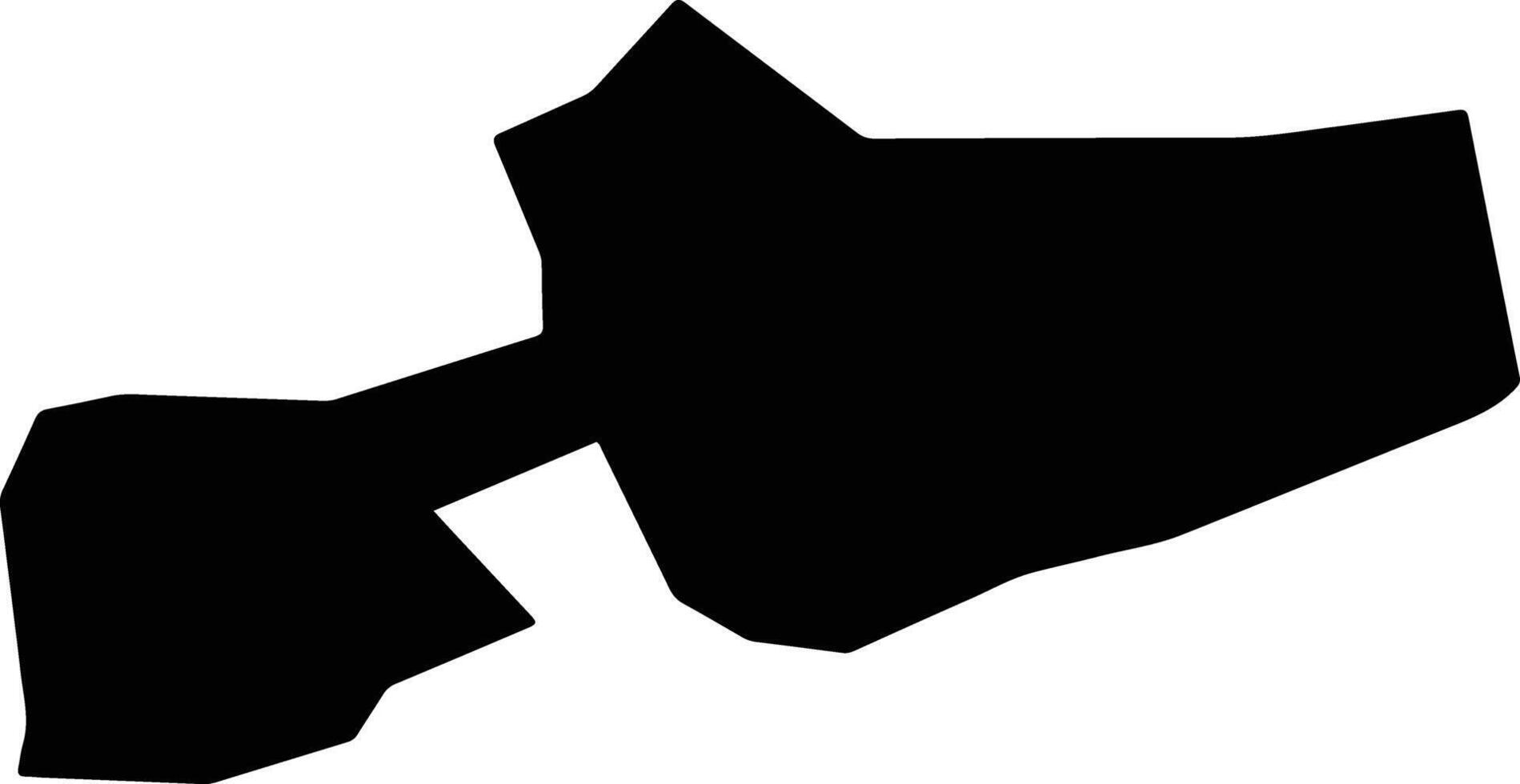 San Juan Sayultepec Mexico silhouette map vector