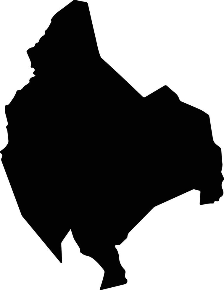 San Juan Tamazola Mexico silhouette map vector