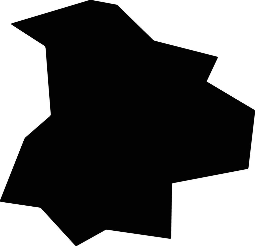 San Juan Tecuaco Guatemala silhouette map vector