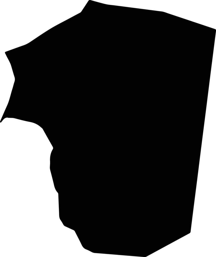 San Juan Teita Mexico silhouette map vector