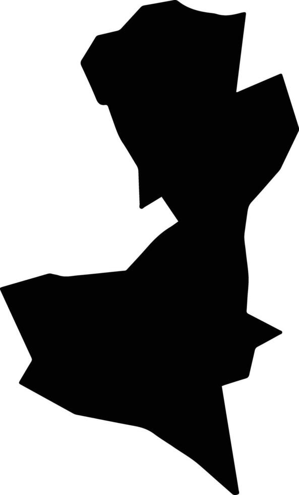 San Juan Yucuita Mexico silhouette map vector