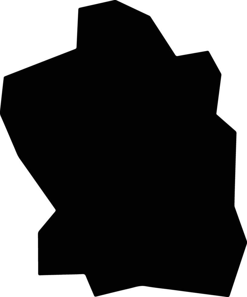 San Julian El Salvador silhouette map vector