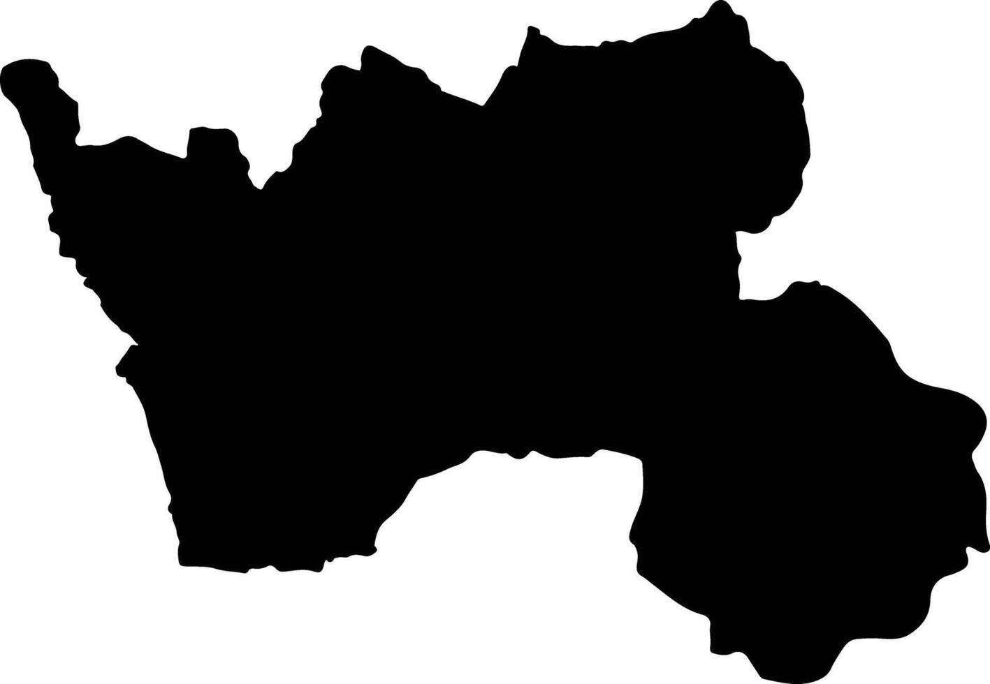 San Kamphaeng Thailand silhouette map vector